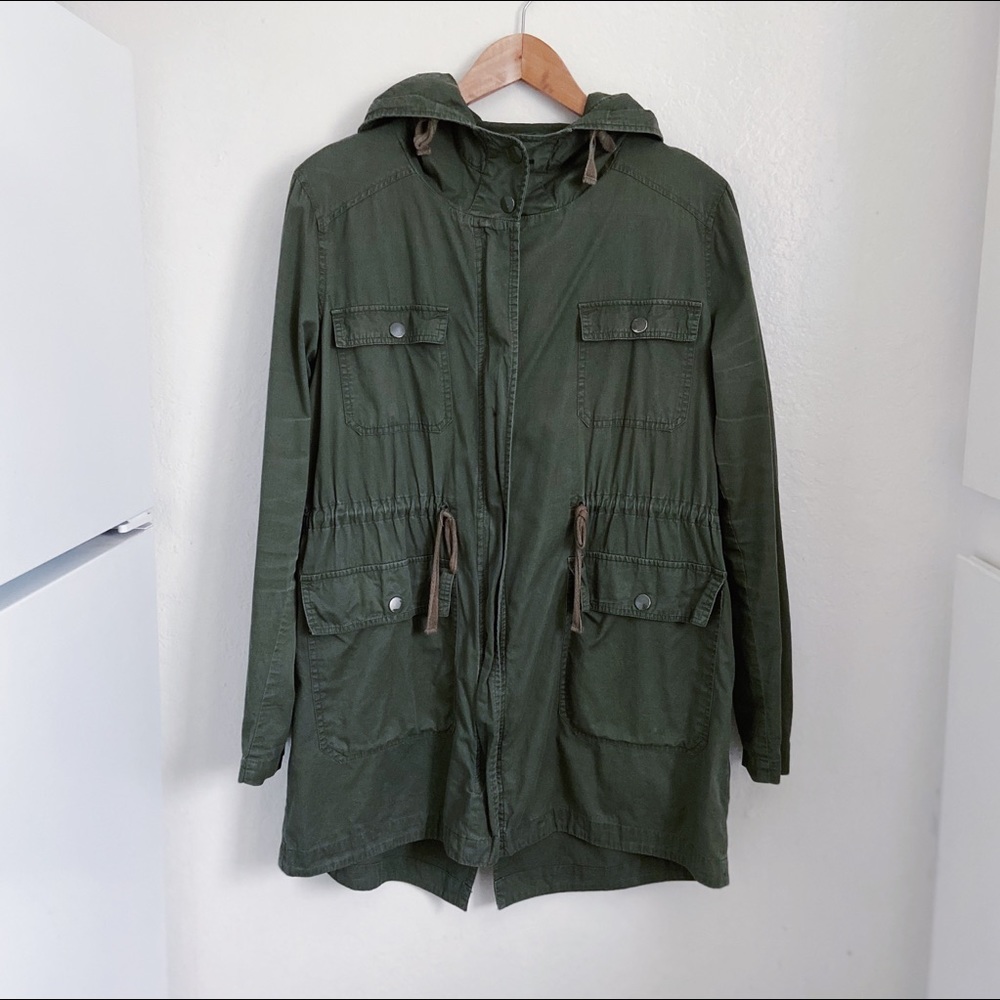 Boutique brand army green jacket size large